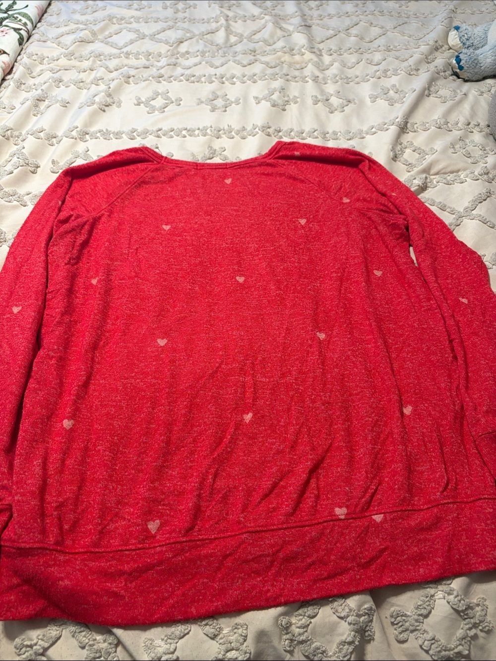 Buffalo David Bitton Red Heart-Print Pullover Sweatshirt - Picture 3 of 4